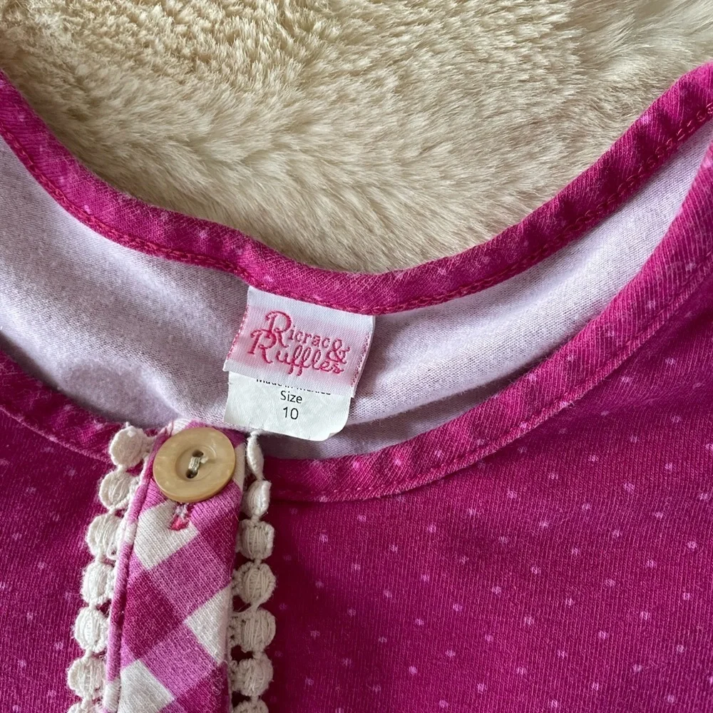 Ricrac & Ruffles pink floral dress